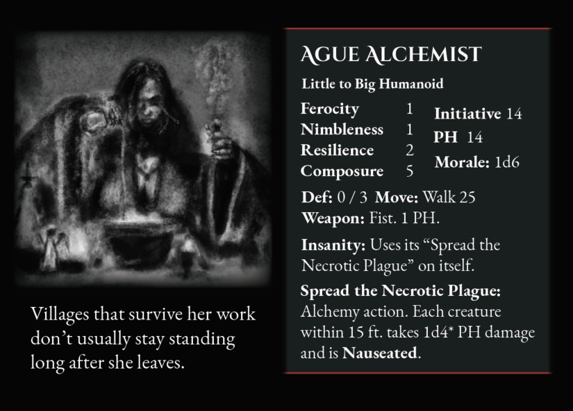 Ague Alchemist stat block