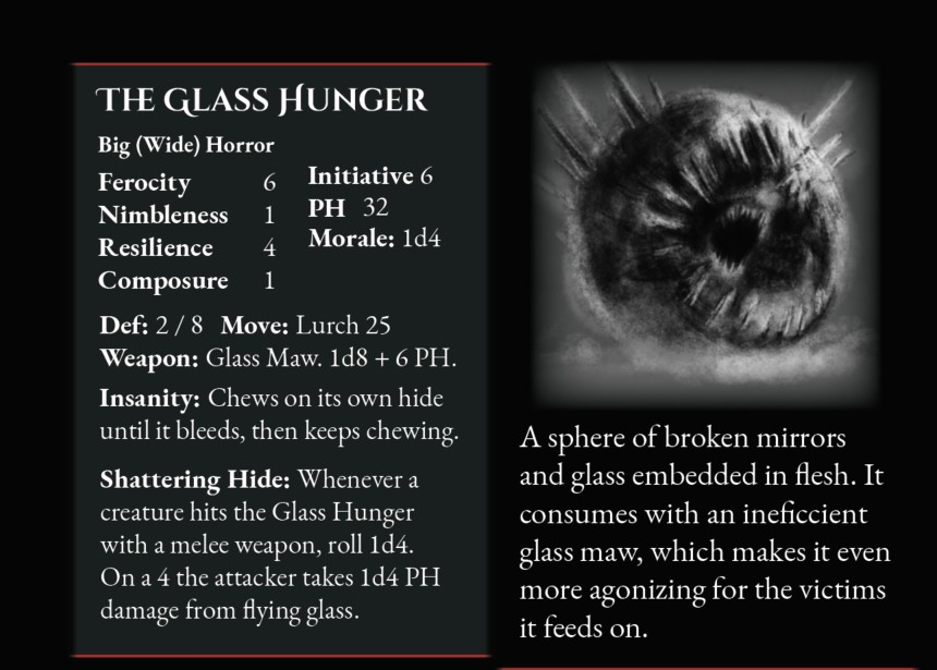 The Glass Hunger stat block