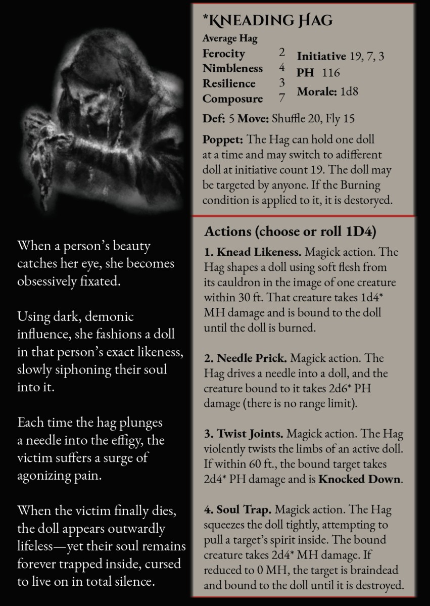 Kneading Hag stat block
